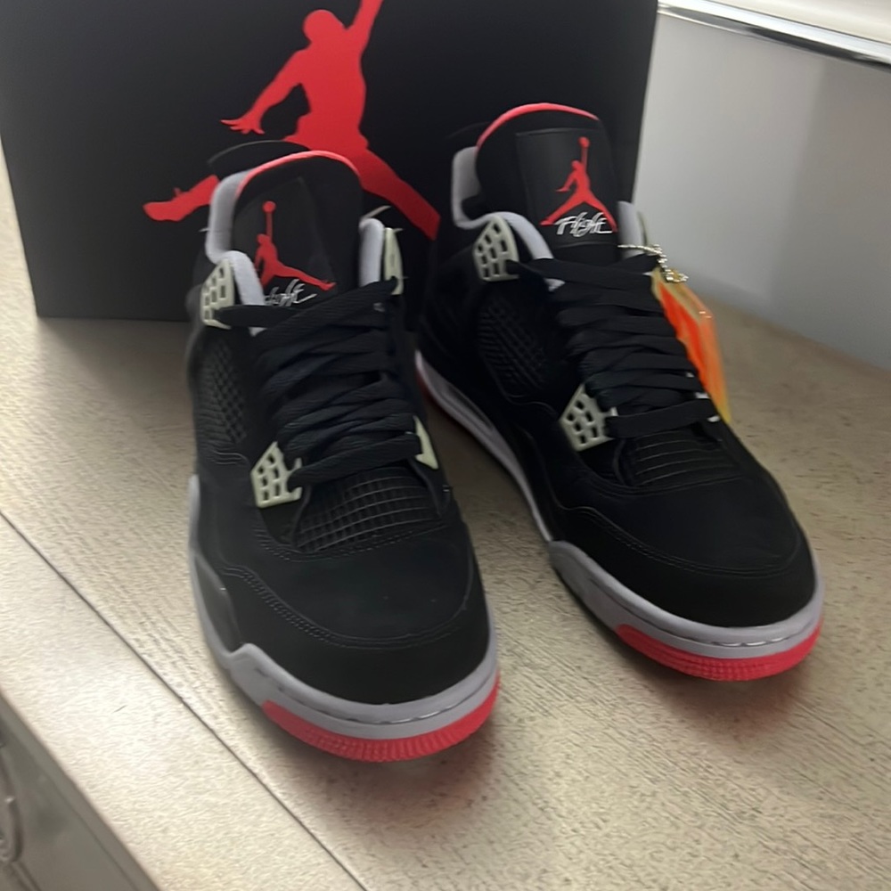 Air Jordan retro 4 Black cement Grey US 8